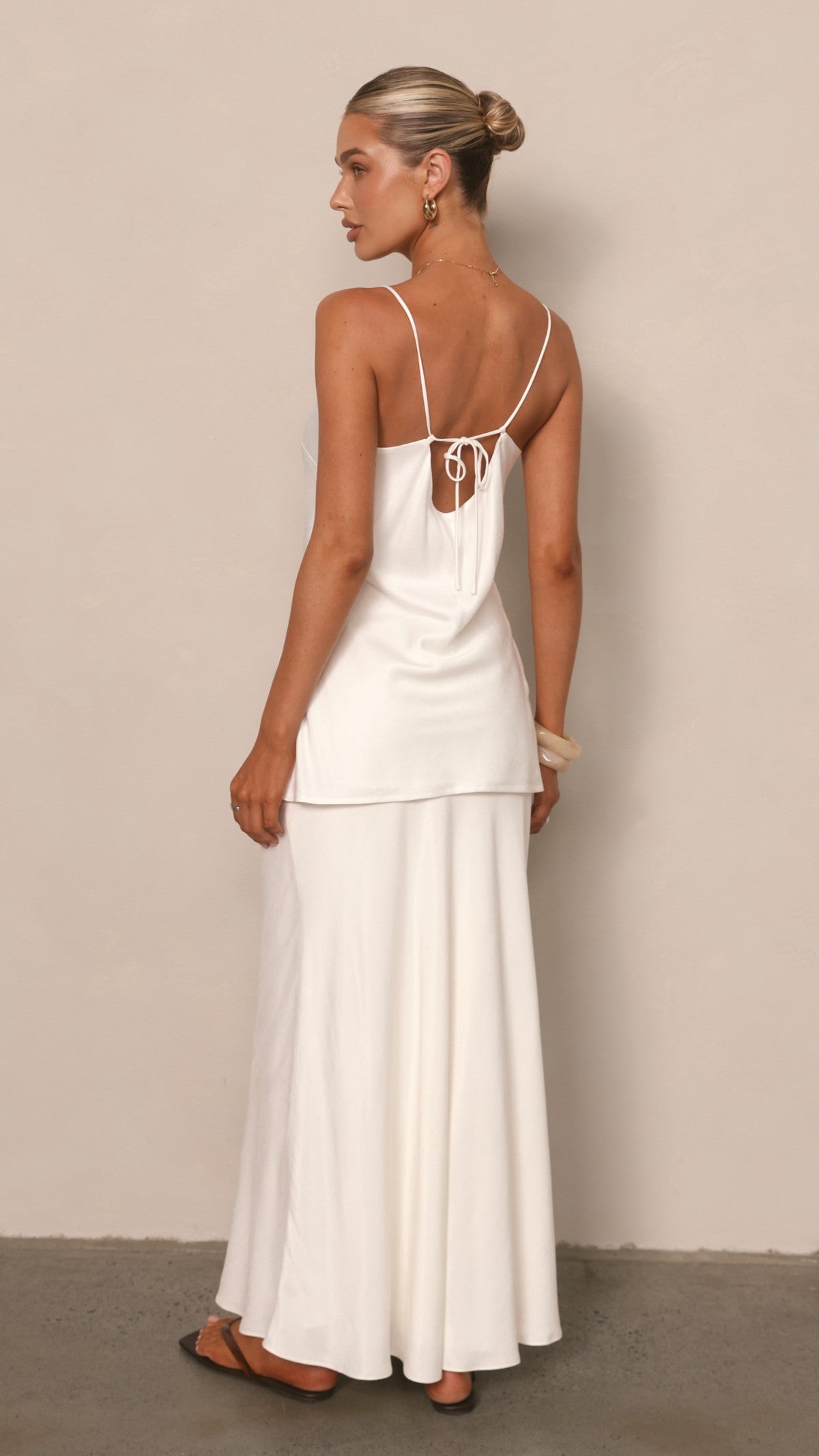 Clara Longline Top - White