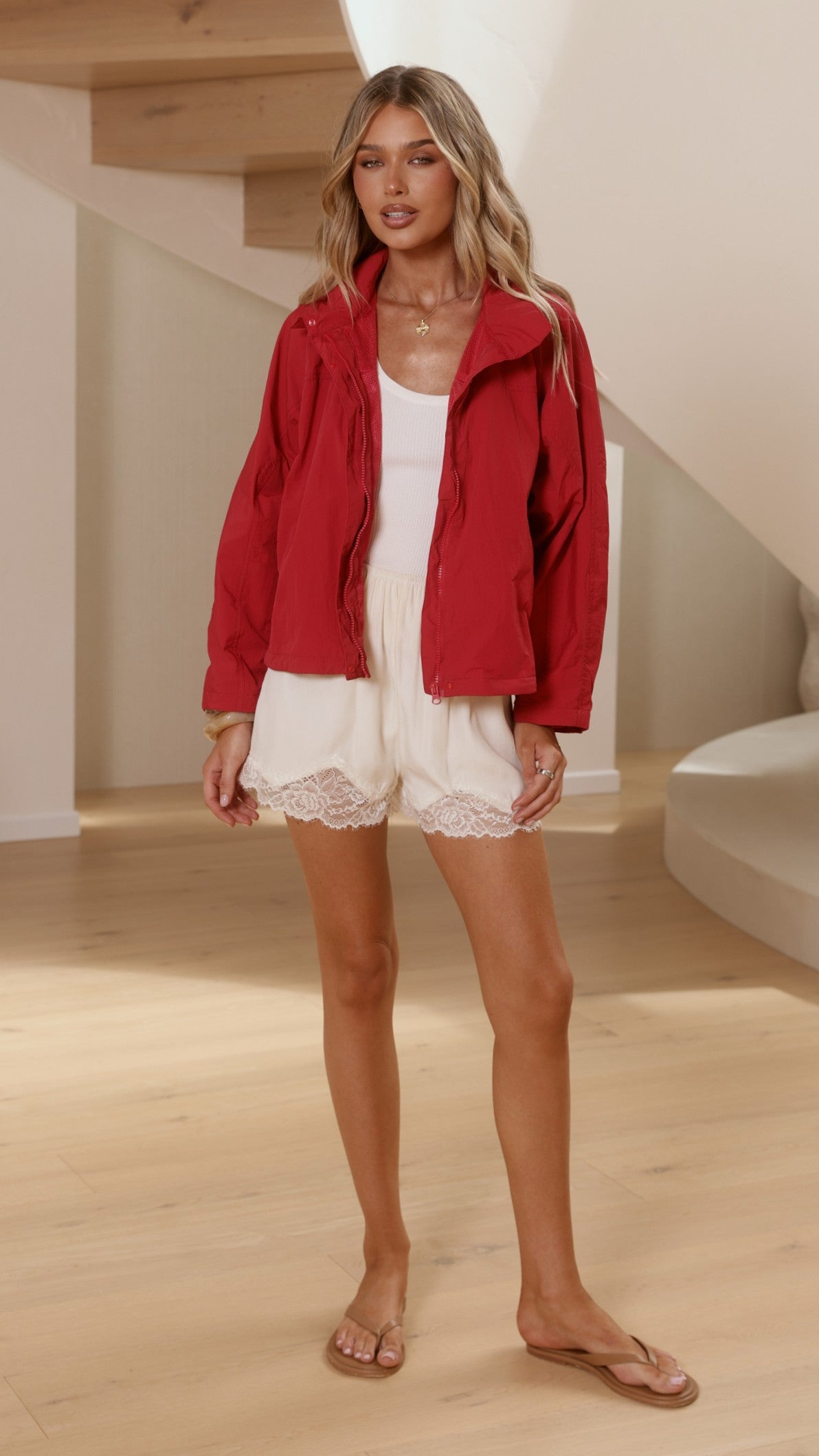 Sari Bomber Jacket - Red