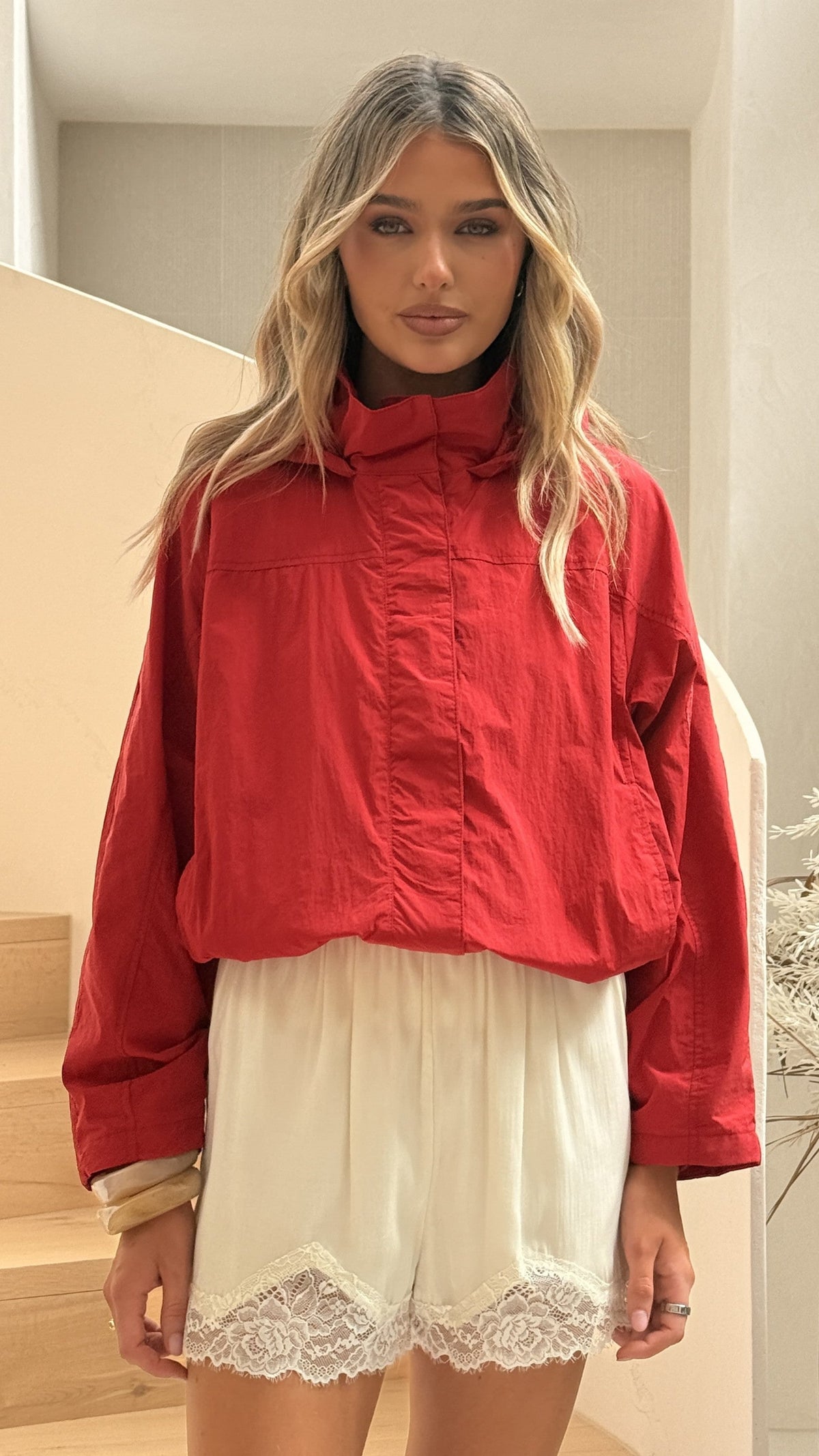 Sari Bomber Jacket - Red