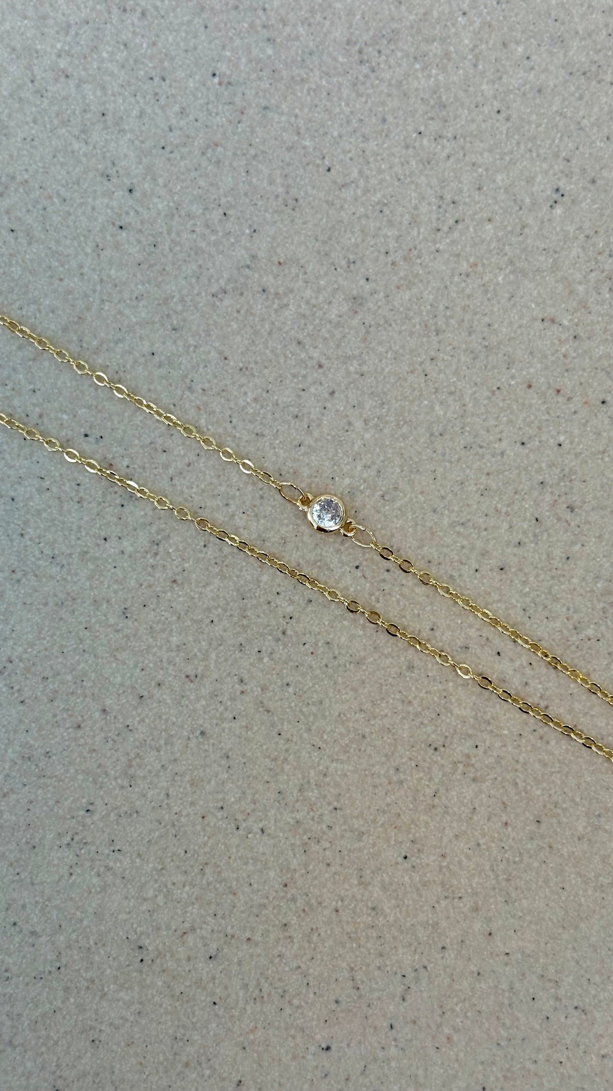 Ivy Initial Letter Necklace - K