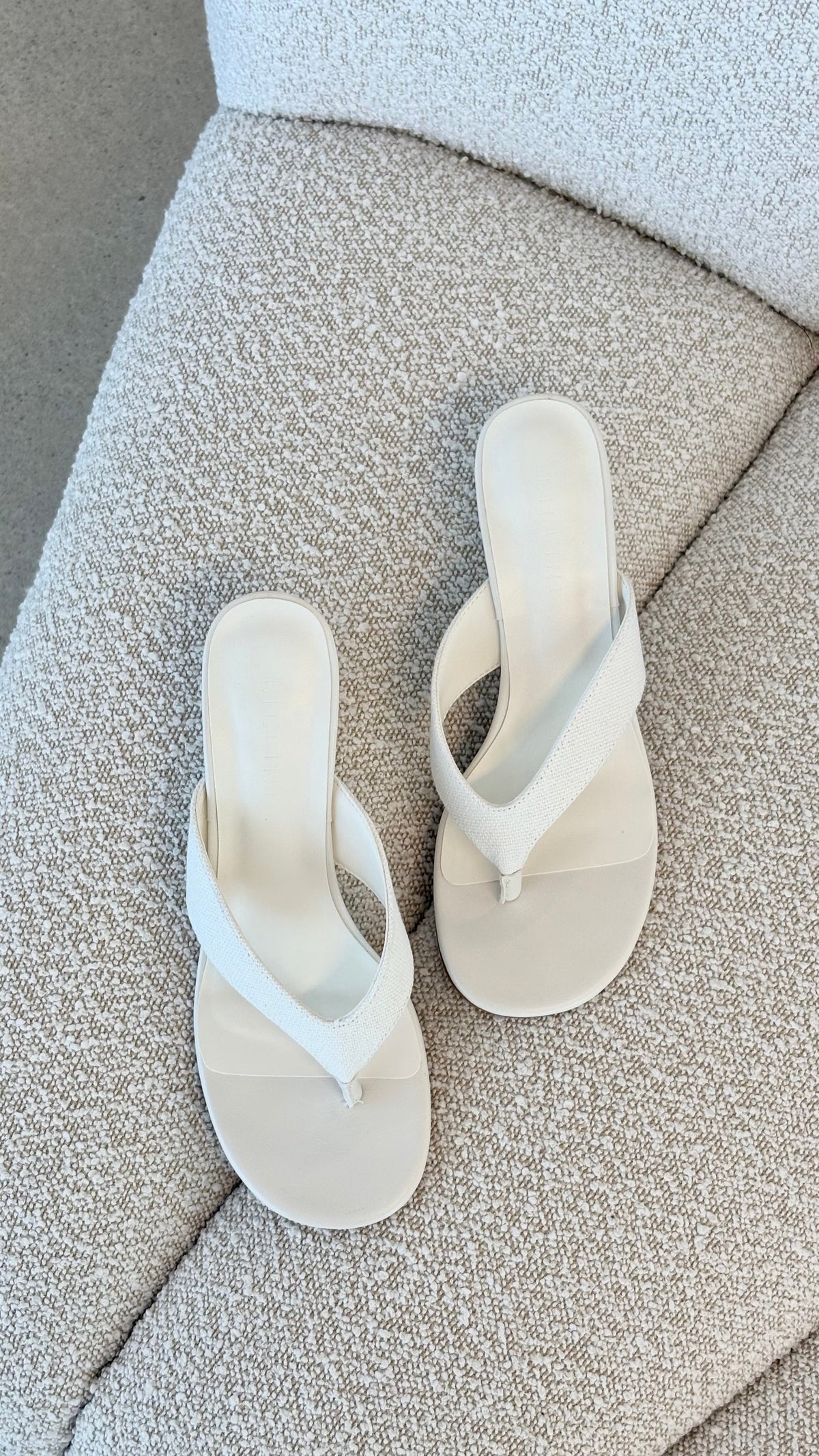 Tiggy Wedge - Cream Linen